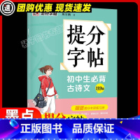 提分字帖 初中生必背古诗文133篇 [正版]2023新版控笔训练字帖中考提高卷面加分基础训练七八九年级练字姚旭荣正楷字帖