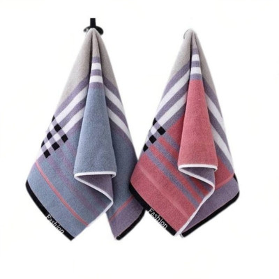 百纳千禧 全棉彩格毛巾 34*76cm 条