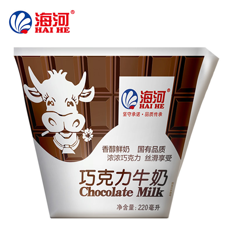 【海河】牛奶巧克力味220ml*10包整箱 海河牛奶220ml*10包整箱旗舰店