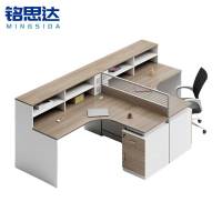铭思达屏风工位T字型双人位含柜椅套