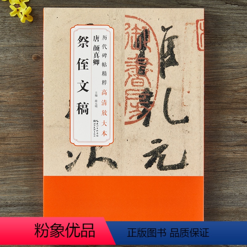 颜真卿祭侄文稿 [正版]唐颜真卿祭侄文稿行书历代碑帖精粹高清放大本 行书草书毛笔书法碑帖书法字帖 附原大图