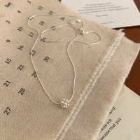 s925纯银花蕊小球项链小众设计感高级轻奢锁骨链女款日常百搭送女朋友老婆情人节七夕生日礼物