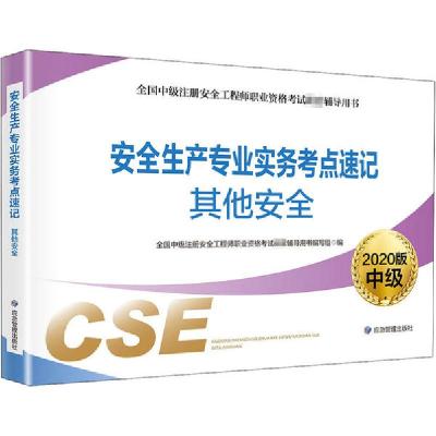 正版新书]安全生产专业实务考点速记 其他安全 2020版全国中级注