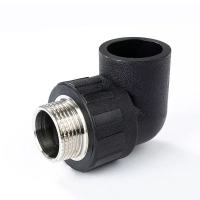 伟鹏双兴 PE外丝弯头 PE32螺纹1寸 个