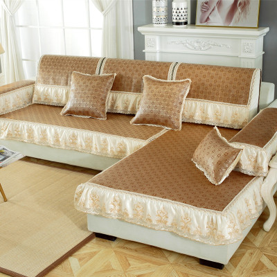 京城派夏季沙发垫套装简约防滑沙发凉席坐垫子123组合夏凉垫实木沙发藤席布艺冰藤坐垫夏天款沙发套罩巾席子支持定制飘窗垫子