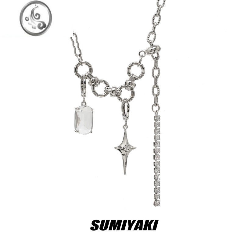 jimi 原创芒星可重组项链女夏小众轻奢锁骨链小众轻奢设计感