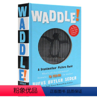 [正版]英文原版绘本 光与影视觉3D动画书系列 Waddle A Scanimation Picture Book 动
