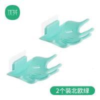 创意壁挂式肥皂盒吸盘卫生间家用沥水皂盒盘香皂架拖 三维工匠 [双层款]黄色2个装