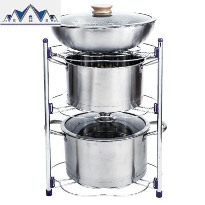 多层落地置物架省空间厨房用品家用大全放锅架子转角架收纳架 三维工匠