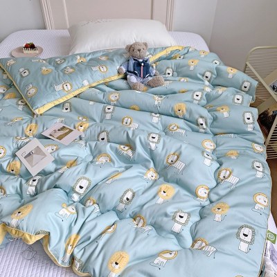 ins卡通儿童学生蚕蛹蛋白秋冬被芯60长绒棉A类宝宝单人小被子棉被子