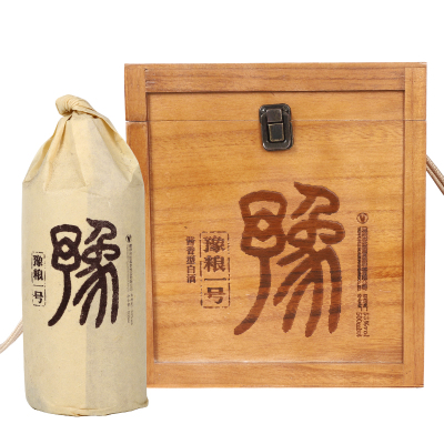 豫粮一号木盒53度酱香型白酒木质礼盒酒盒酒箱子500mlx4支装
