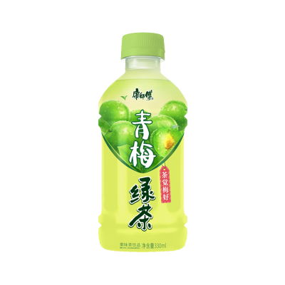 康师傅青梅绿茶330ml*5瓶包装夏日风味饮品果味饮料