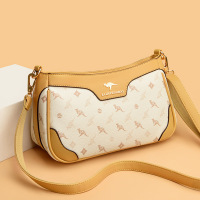 包包女包新款2026时尚女士妈妈包斜挎包印花撞色单肩包女