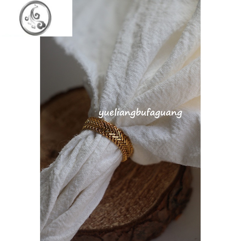 JiMi套装组合绿钻戒指女抽拉可调节简约气质个性钛钢不掉色网红食指戒