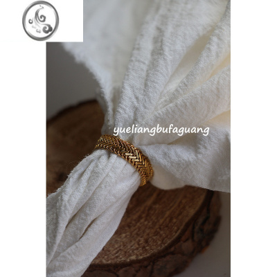 JiMi套装组合绿钻戒指女抽拉可调节简约气质个性钛钢不掉色网红食指戒