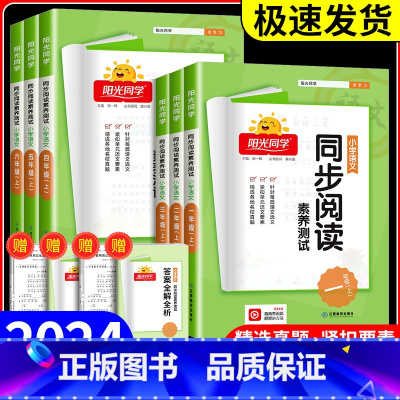 同步阅读素养测试+口算10000道 二年级下 [正版]同步阅读素养测试一年级二年级三年级四年级五年级六年级上册下册语文人