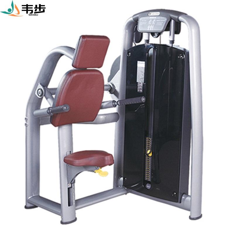 韦步wellBu6024商用坐姿肱三头肌练习机坐式手臂下压肌肉训练器健身房