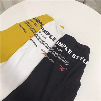 前后印花夏装韩版女式新款中长款短袖T恤女宽松学生衣服