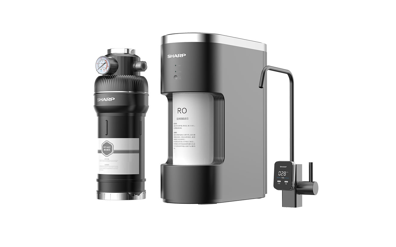 SHARP牌WJ-RU100M-H厨下反渗透净水机