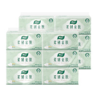 心相印云感柔韧亲肤三层100抽12包塑装抽纸(6包*2提)