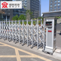 盛辉嘉业 电动伸缩门不锈钢大门出入系统远程遥控推拉门LED滚屏折叠大门