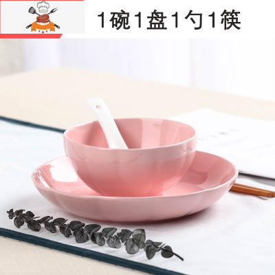 敬平2-4人情侣碗碟套装 家用日式餐具创意个性陶瓷碗盘碗筷面碗大汤碗