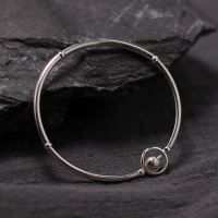 原创复古转运珠ins风个性链式手镯纯银手链女式简约时尚镯子手环送女朋友老婆情人节七夕生日礼物