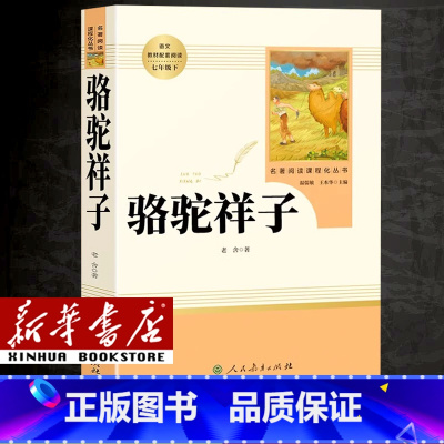 [单本]国一下/骆驼祥子 [正版]人教版初中国一下册八年级下册九年级下册初中课外阅读书籍骆驼祥子海底两万里经典常谈钢铁是