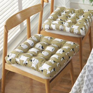 美帮汇冬季加厚汽车座垫办公室餐椅垫榻榻米防滑椅子坐垫增高学生