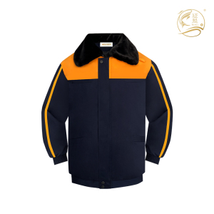 迈鲲 防寒皮大衣C-039 黄拼藏蓝 全号