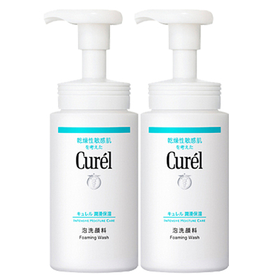 [2支装]花王 Curél珂润润浸保湿洁颜泡沫套装 洗面奶 珂润洗面奶
