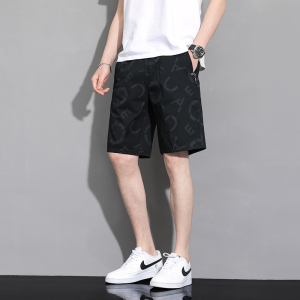 渔人船长夏季男士五分裤轻薄透气迷彩印花纯棉休闲运动裤短裤