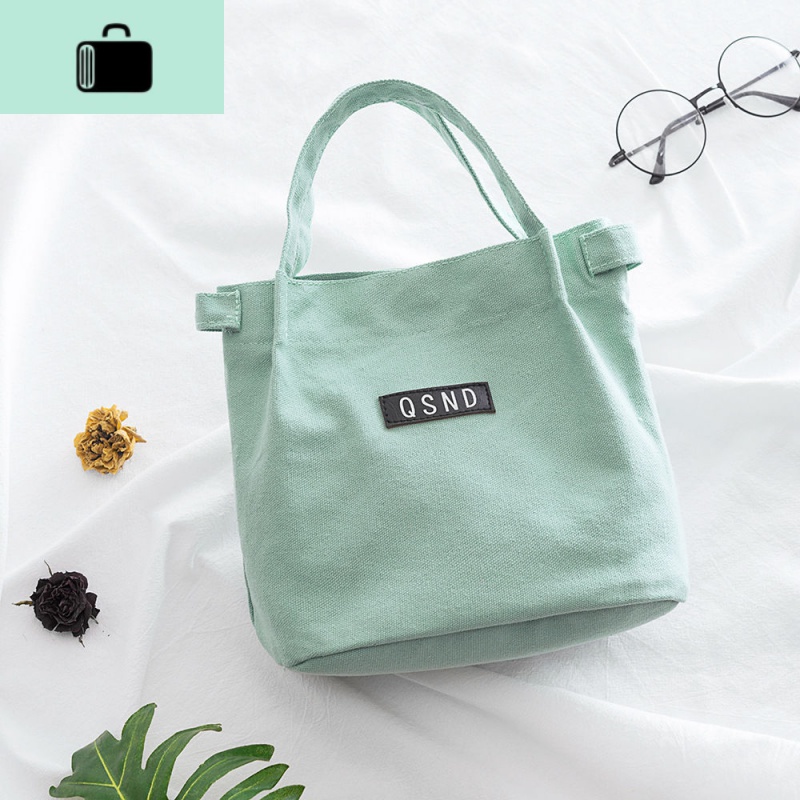 2019夏新款帆布单肩手拎包多功能时尚水桶斜挎包收纳饭盒袋学生女NEW LAKE女士手提包