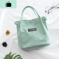 2019夏新款帆布单肩手拎包多功能时尚水桶斜挎包收纳饭盒袋学生女NEW LAKE女士手提包