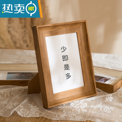 敬平简约画框外框5寸6寸7寸8寸10寸12寸挂墙洗照片加相框摆台竖横 原木色 掌柜推荐8寸[挂摆两用]内径15.2*20