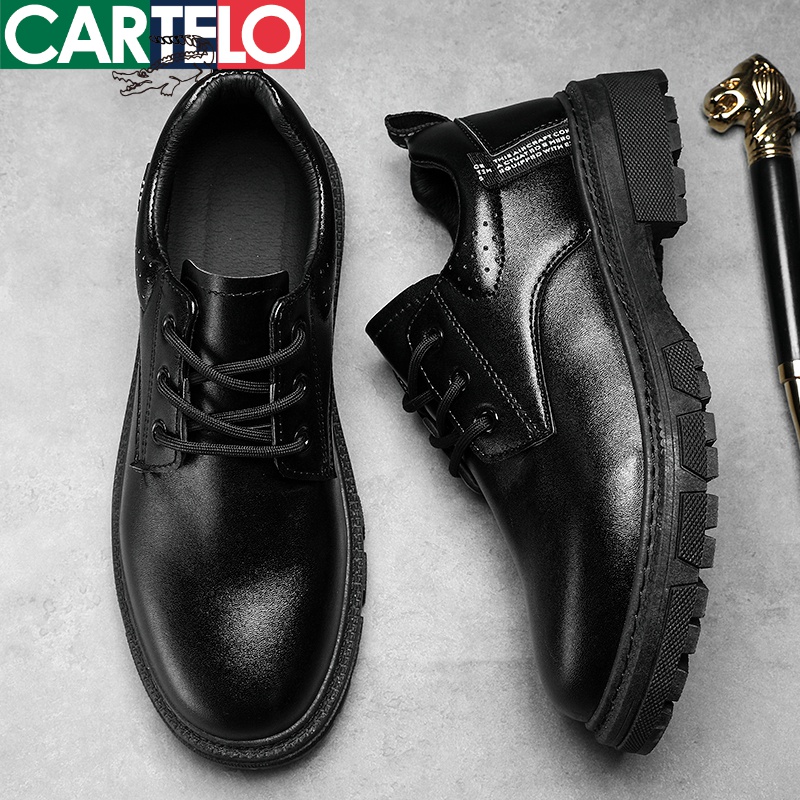 线下专柜同款]卡帝乐鳄鱼(cartelo)新款时尚百搭男士男鞋休闲鞋子皮鞋