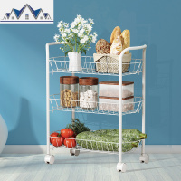 厨房置物架储物多层用可移动小推车阳台杂物架子卧室落地收纳架家 三维工匠