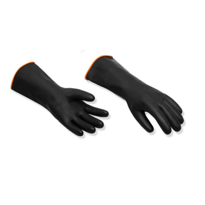 铂识 黑色工业乳胶手套 长35cm 副