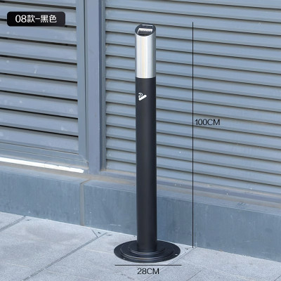 户外立式烟灰缸落地固定不锈钢烟灰柱烟蒂柱吸烟灭烟柱烟头收集器 08款