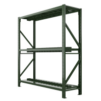 利特莱依消防铁锹镐农具摆放架安保装备器材存放架绿色盾牌货架双层盾牌重型-主架