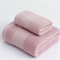 天山柔 70*140cm 400g 全棉酒店风麦穗纹 浴巾 (计价单位:条) 水红