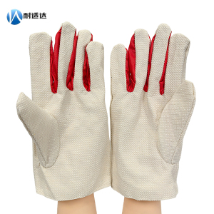 耐适达 帆布防滑防油耐磨点塑手套 NSD698/双