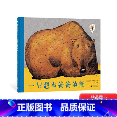 一只想当爸爸的熊(精装) [正版]一只想当爸爸的熊精装绘本图画书用故事告诉孩子爸爸是如何成为能为爸爸的孩子是从哪里来的沃
