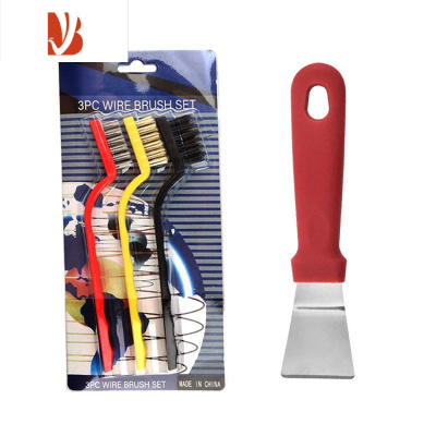 三维工匠厨房煤气灶清洁刷灶台油烟机缝隙刷燃气灶去油污小刷子工具钢丝刷