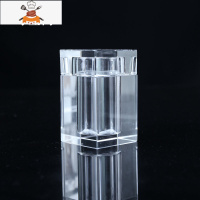 北欧ins创意客厅家用水晶玻璃牙签盒带盖轻奢简约棉签盒棉签筒 敬平 牙签筒