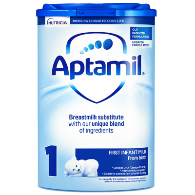 海外Aptamil英国爱他美较大婴幼儿配方奶粉易乐罐1段（0-6个月）800g/罐