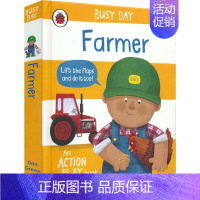 农民 [正版]Busy Day 忙碌的一天系列 宇航员建筑者消防员火车司机运动员农民 英文启蒙 事物认知 亲子绘本 翻翻