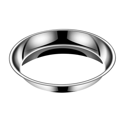 工霸 304不锈钢托盘 直径30cm 高度4.7cm(1个)