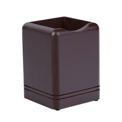 可定制实木笔筒办公室木质桌面收纳盒复古名片座印字印LOGO三维工匠1018四格小抽屉-