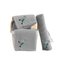 名都丽人 MDLR-MJ36 34*74cm 和平鸽毛巾 (计价单位:条)灰色